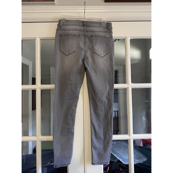 Kensie Jeans The Effortless Ankle Skinny Jeans Womens Size 4 Gray - Picture 3 of 5